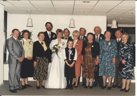 Familie Nicolai bij huwelijk Leffert Nicolai